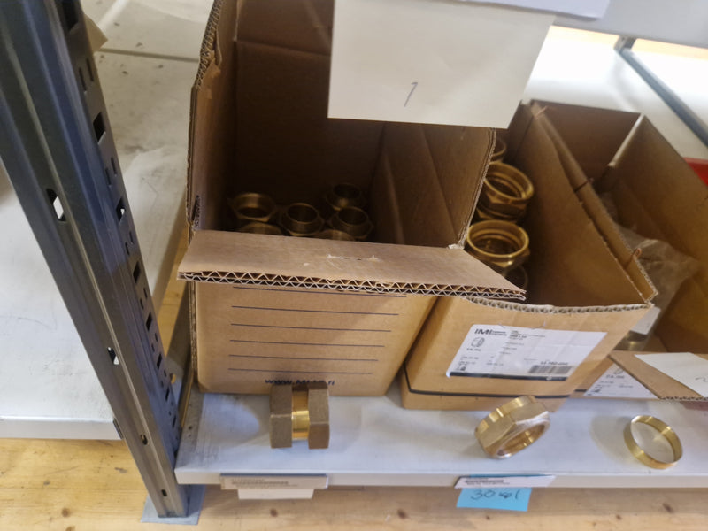 Brass Fittings Lot 14,000+ pcs | Messinkiosat Iso Erä | Jakotec | TA Hydronics (IMI) | Onnline, Merikarvian LVI-Tuote (MLVI) | Oras