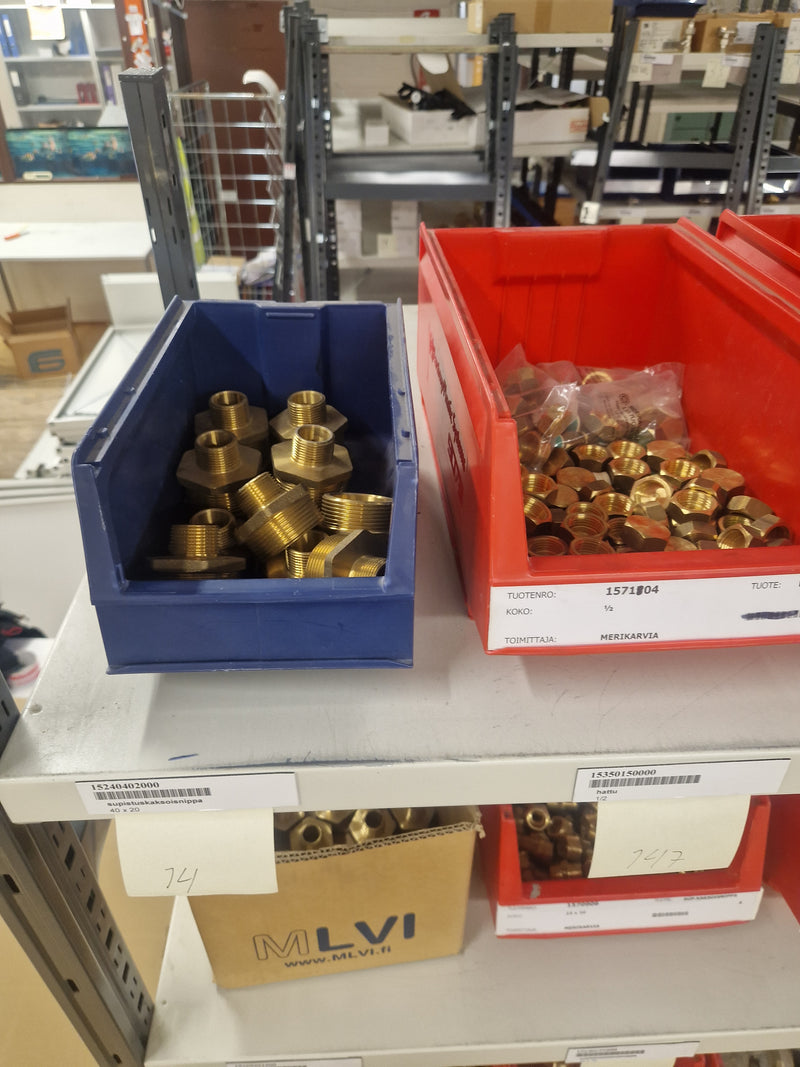 Brass Fittings Lot 14,000+ pcs | Messinkiosat Iso Erä | Jakotec | TA Hydronics (IMI) | Onnline, Merikarvian LVI-Tuote (MLVI) | Oras