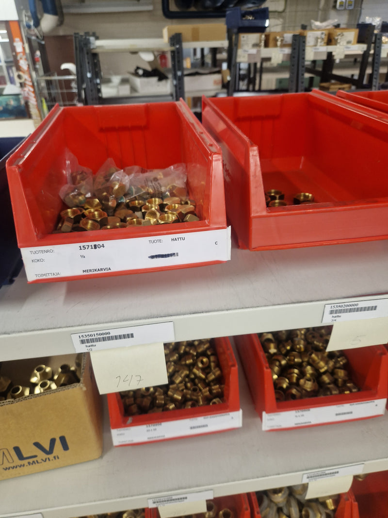 Brass Fittings Lot 14,000+ pcs | Messinkiosat Iso Erä | Jakotec | TA Hydronics (IMI) | Onnline, Merikarvian LVI-Tuote (MLVI) | Oras