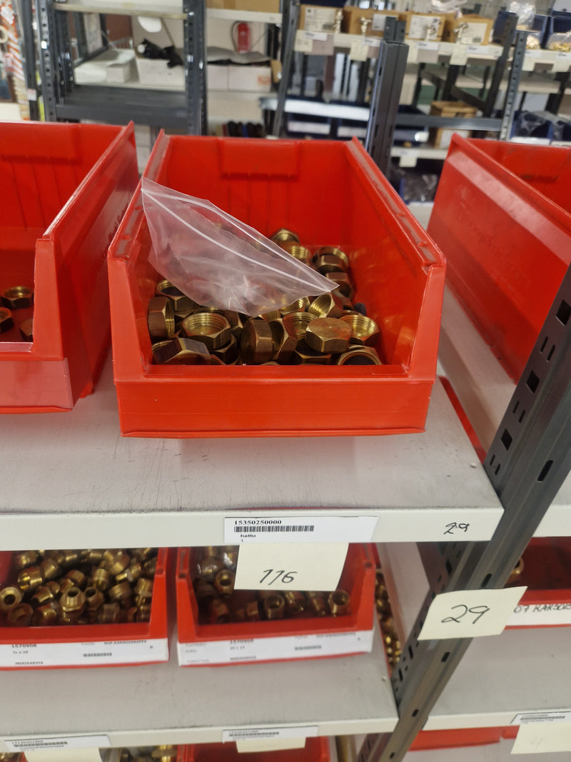 Brass Fittings Lot 14,000+ pcs | Messinkiosat Iso Erä | Jakotec | TA Hydronics (IMI) | Onnline, Merikarvian LVI-Tuote (MLVI) | Oras
