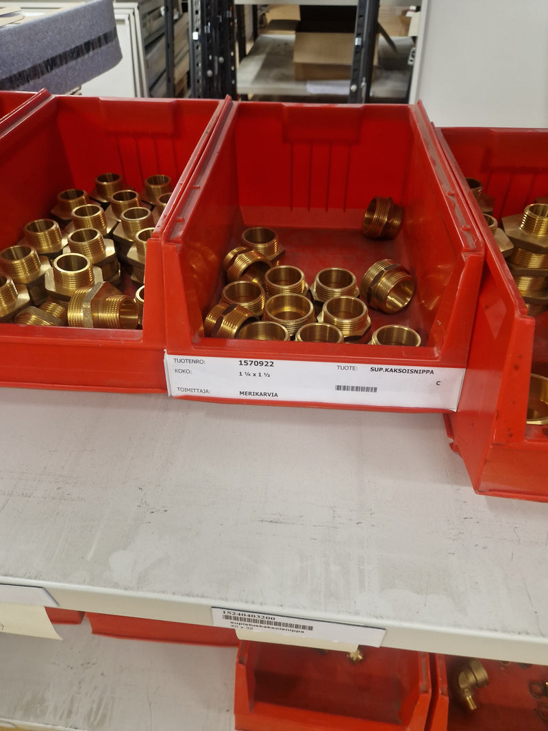 Brass Fittings Lot 14,000+ pcs | Messinkiosat Iso Erä | Jakotec | TA Hydronics (IMI) | Onnline, Merikarvian LVI-Tuote (MLVI) | Oras