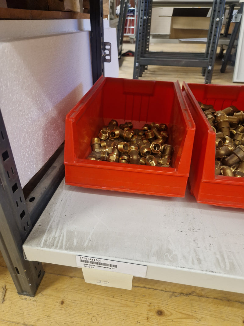 Brass Fittings Lot 14,000+ pcs | Messinkiosat Iso Erä | Jakotec | TA Hydronics (IMI) | Onnline, Merikarvian LVI-Tuote (MLVI) | Oras