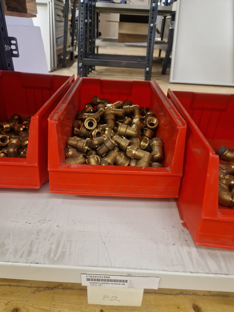 Brass Fittings Lot 14,000+ pcs | Messinkiosat Iso Erä | Jakotec | TA Hydronics (IMI) | Onnline, Merikarvian LVI-Tuote (MLVI) | Oras