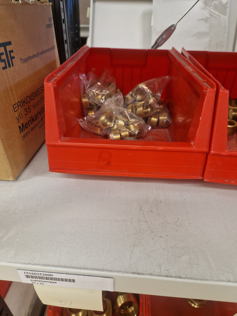 Brass Fittings Lot 14,000+ pcs | Messinkiosat Iso Erä | Jakotec | TA Hydronics (IMI) | Onnline, Merikarvian LVI-Tuote (MLVI) | Oras