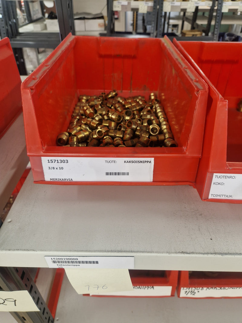 Brass Fittings Lot 14,000+ pcs | Messinkiosat Iso Erä | Jakotec | TA Hydronics (IMI) | Onnline, Merikarvian LVI-Tuote (MLVI) | Oras