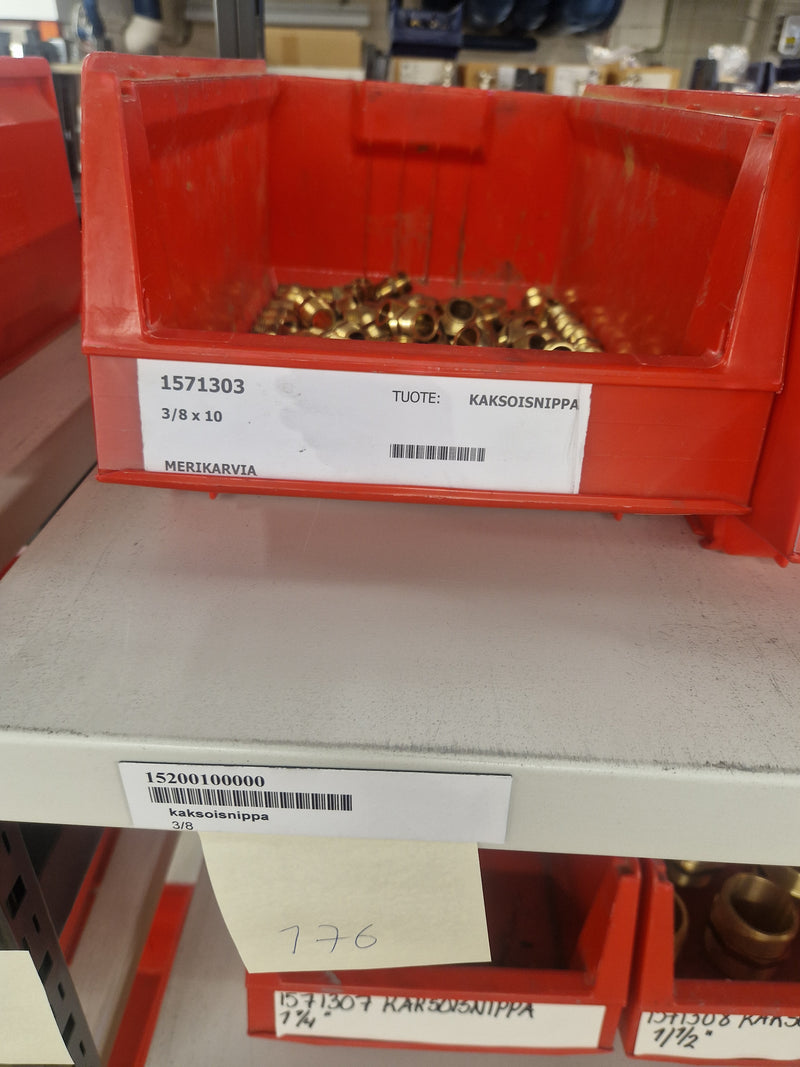 Brass Fittings Lot 14,000+ pcs | Messinkiosat Iso Erä | Jakotec | TA Hydronics (IMI) | Onnline, Merikarvian LVI-Tuote (MLVI) | Oras