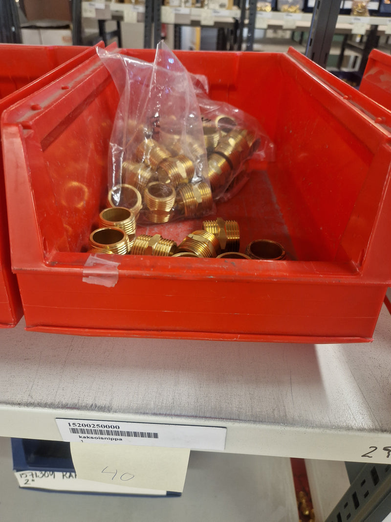 Brass Fittings Lot 14,000+ pcs | Messinkiosat Iso Erä | Jakotec | TA Hydronics (IMI) | Onnline, Merikarvian LVI-Tuote (MLVI) | Oras