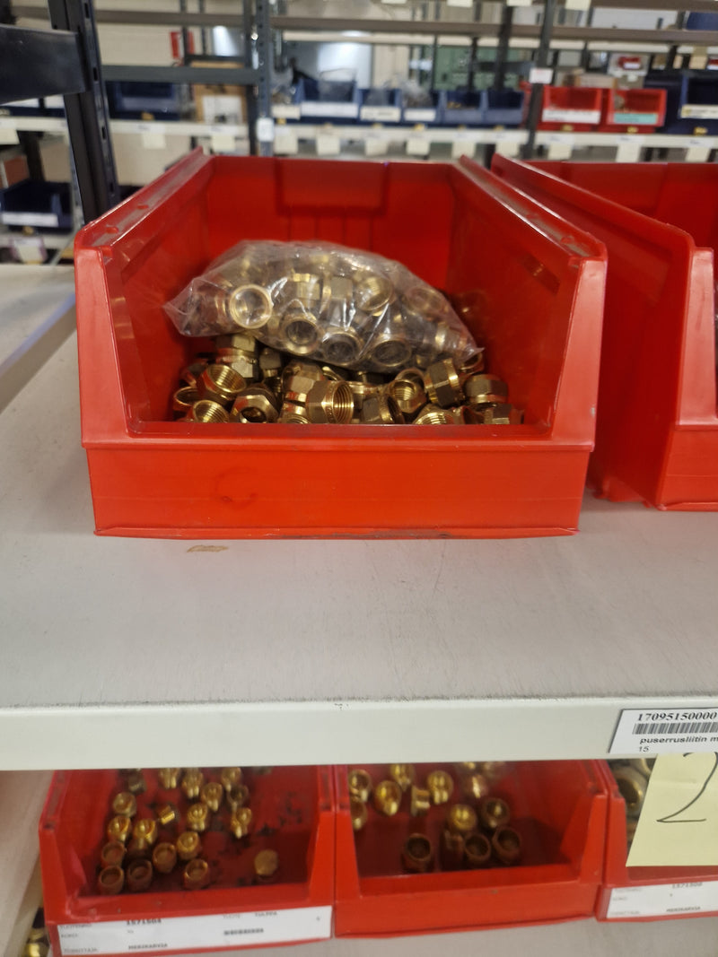 Brass Fittings Lot 14,000+ pcs | Messinkiosat Iso Erä | Jakotec | TA Hydronics (IMI) | Onnline, Merikarvian LVI-Tuote (MLVI) | Oras
