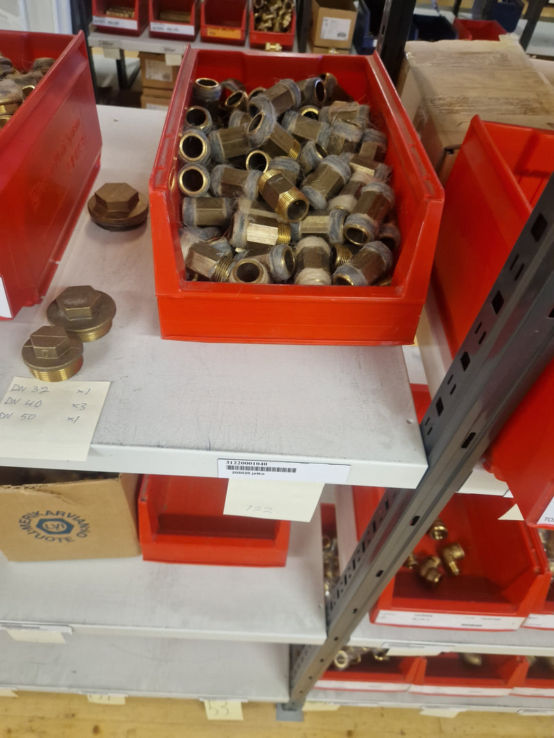 Brass Fittings Lot 14,000+ pcs | Messinkiosat Iso Erä | Jakotec | TA Hydronics (IMI) | Onnline, Merikarvian LVI-Tuote (MLVI) | Oras