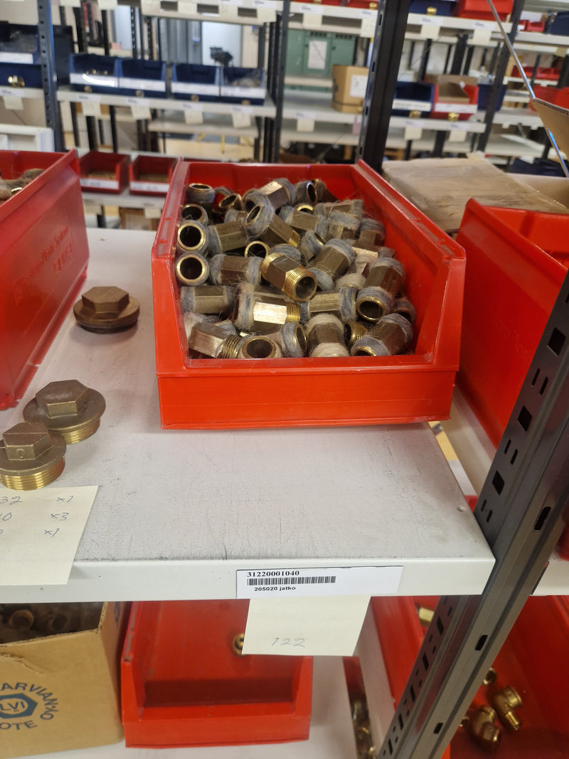Brass Fittings Lot 14,000+ pcs | Messinkiosat Iso Erä | Jakotec | TA Hydronics (IMI) | Onnline, Merikarvian LVI-Tuote (MLVI) | Oras