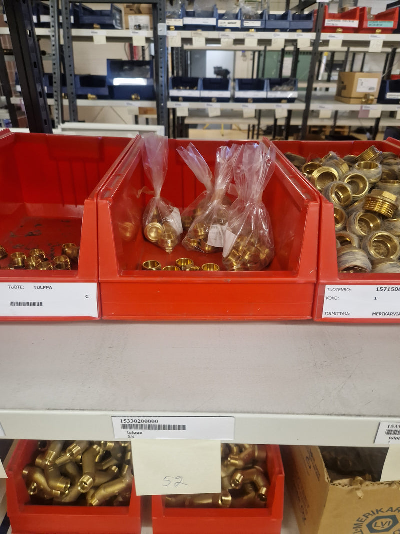 Brass Fittings Lot 14,000+ pcs | Messinkiosat Iso Erä | Jakotec | TA Hydronics (IMI) | Onnline, Merikarvian LVI-Tuote (MLVI) | Oras
