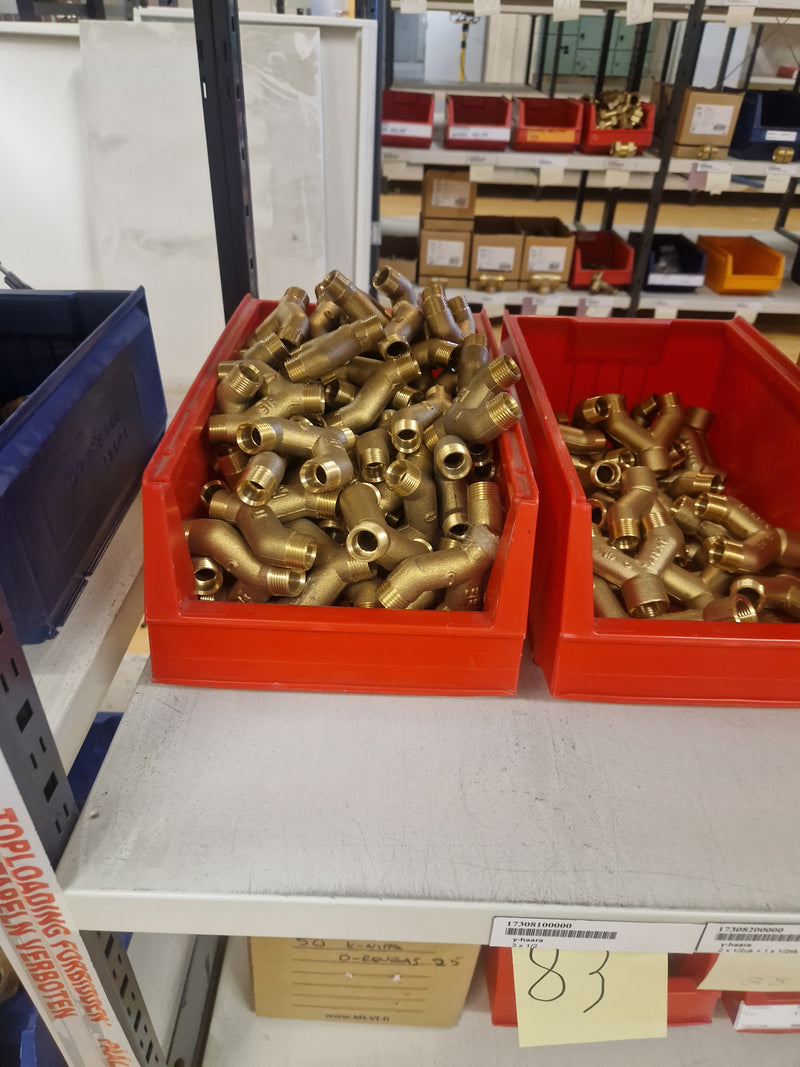 Brass Fittings Lot 14,000+ pcs | Messinkiosat Iso Erä | Jakotec | TA Hydronics (IMI) | Onnline, Merikarvian LVI-Tuote (MLVI) | Oras