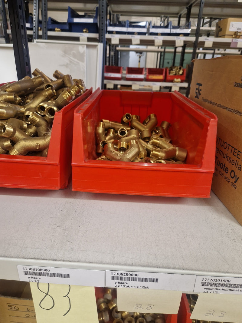 Brass Fittings Lot 14,000+ pcs | Messinkiosat Iso Erä | Jakotec | TA Hydronics (IMI) | Onnline, Merikarvian LVI-Tuote (MLVI) | Oras