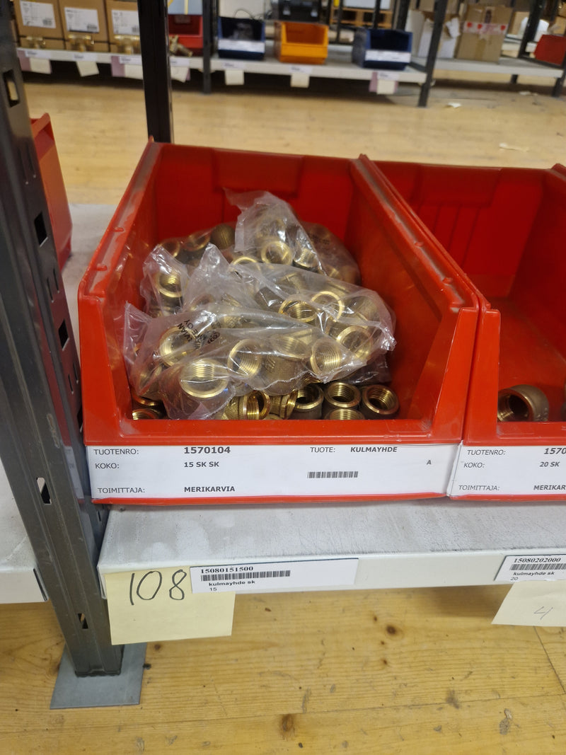 Brass Fittings Lot 14,000+ pcs | Messinkiosat Iso Erä | Jakotec | TA Hydronics (IMI) | Onnline, Merikarvian LVI-Tuote (MLVI) | Oras