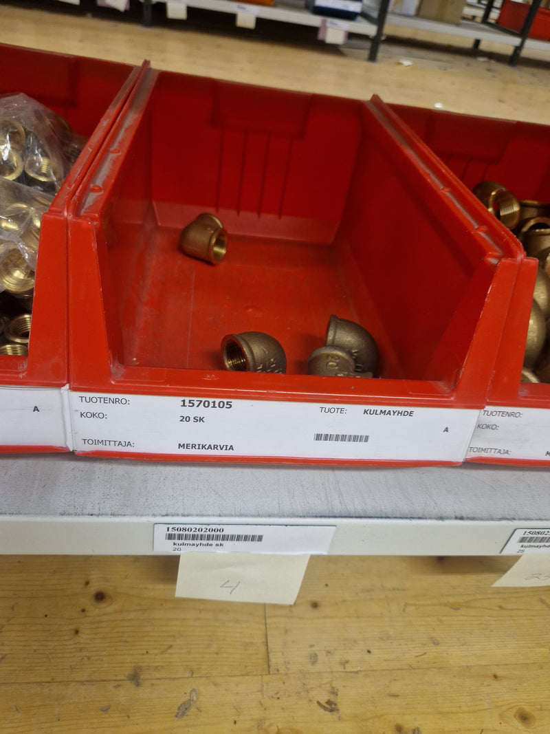 Brass Fittings Lot 14,000+ pcs | Messinkiosat Iso Erä | Jakotec | TA Hydronics (IMI) | Onnline, Merikarvian LVI-Tuote (MLVI) | Oras