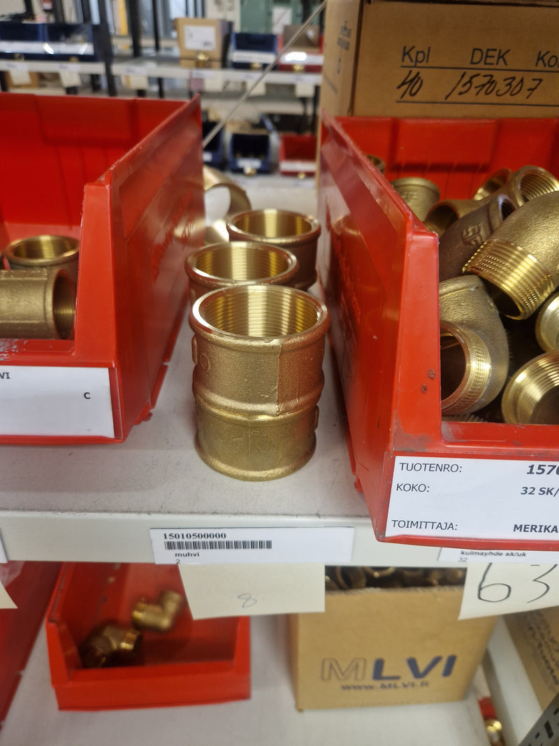 Brass Fittings Lot 14,000+ pcs | Messinkiosat Iso Erä | Jakotec | TA Hydronics (IMI) | Onnline, Merikarvian LVI-Tuote (MLVI) | Oras