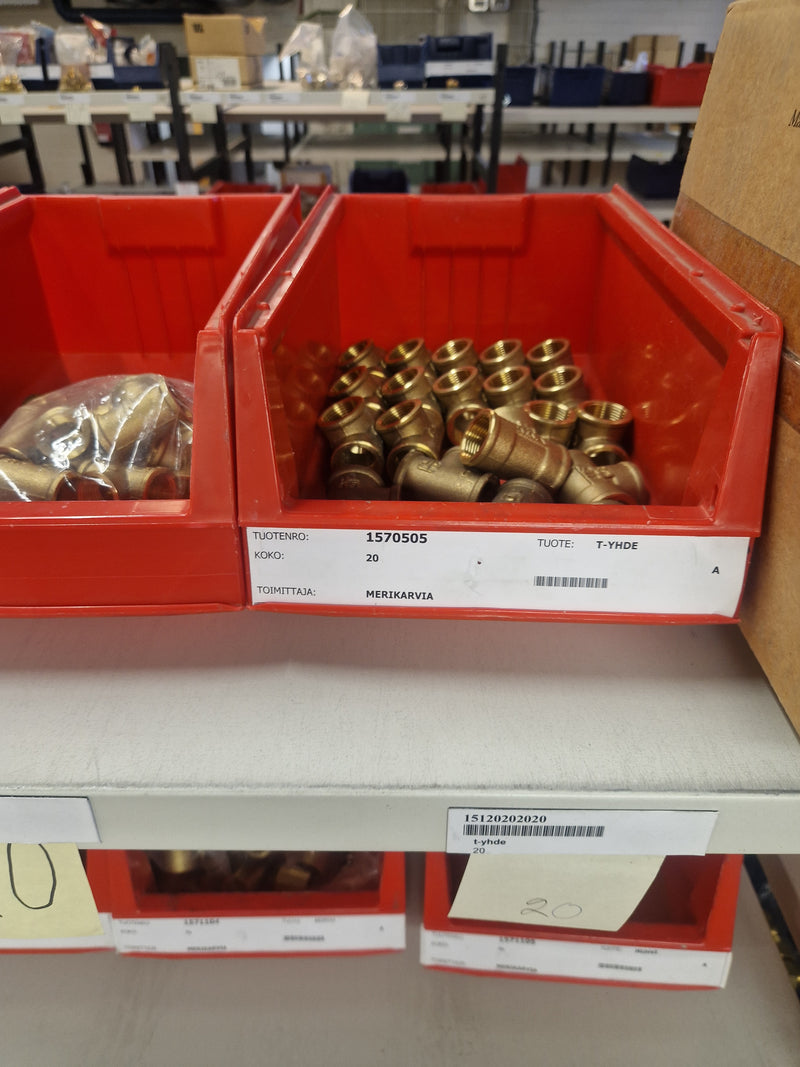 Brass Fittings Lot 14,000+ pcs | Messinkiosat Iso Erä | Jakotec | TA Hydronics (IMI) | Onnline, Merikarvian LVI-Tuote (MLVI) | Oras
