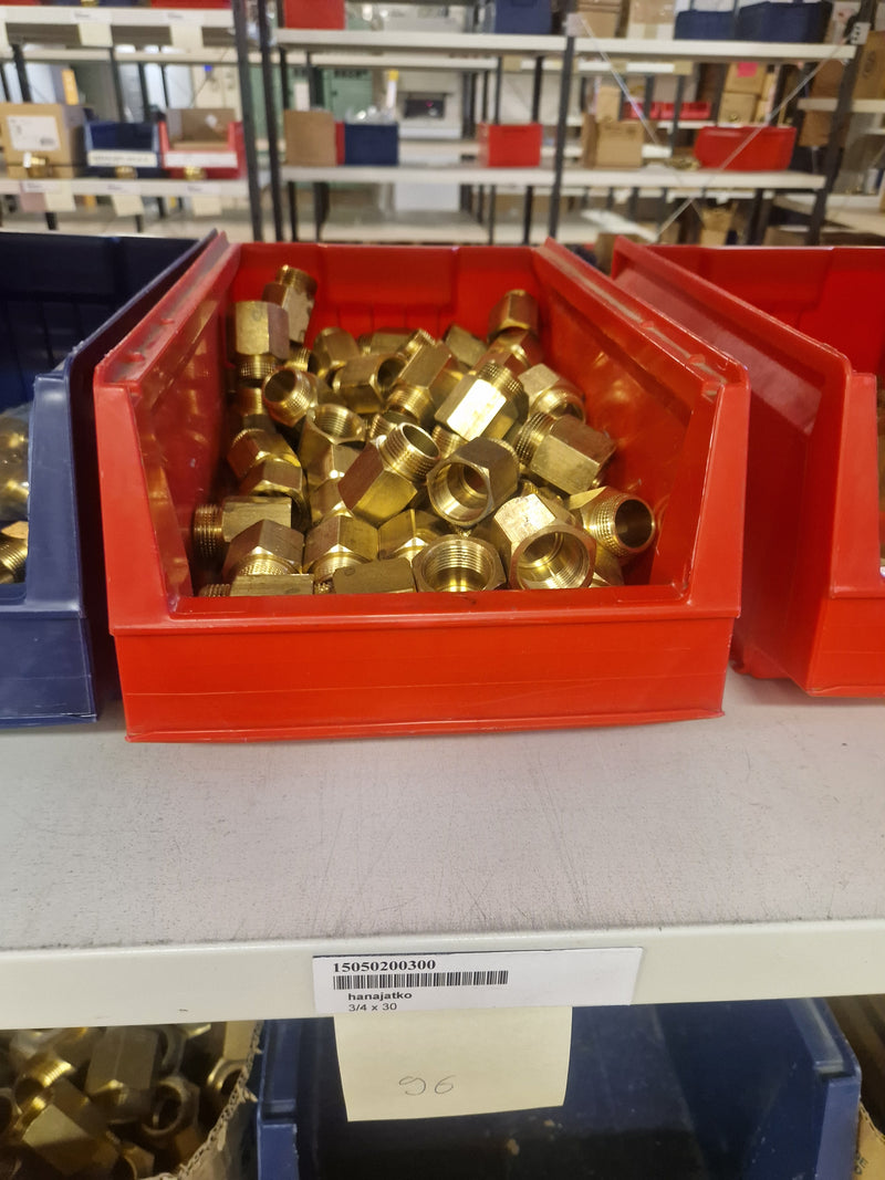 Brass Fittings Lot 14,000+ pcs | Messinkiosat Iso Erä | Jakotec | TA Hydronics (IMI) | Onnline, Merikarvian LVI-Tuote (MLVI) | Oras