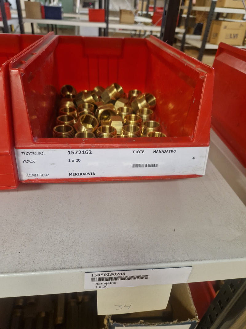 Brass Fittings Lot 14,000+ pcs | Messinkiosat Iso Erä | Jakotec | TA Hydronics (IMI) | Onnline, Merikarvian LVI-Tuote (MLVI) | Oras