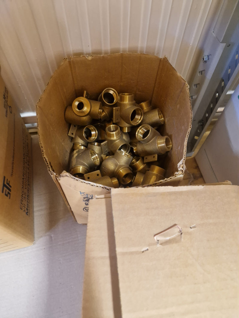 Brass Fittings Lot 14,000+ pcs | Messinkiosat Iso Erä | Jakotec | TA Hydronics (IMI) | Onnline, Merikarvian LVI-Tuote (MLVI) | Oras