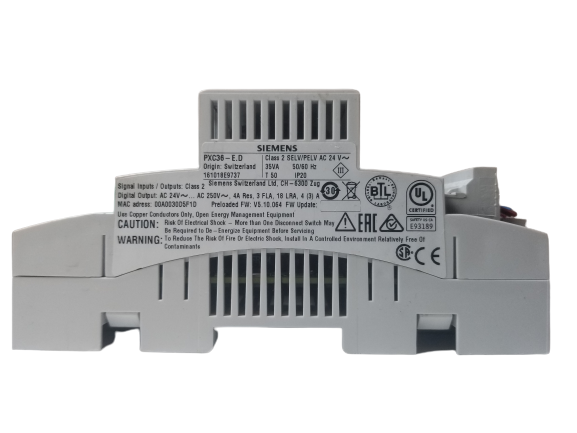Siemens PXC36-ED PLC Automation station with 36 data points, extendable and BACnet on IP