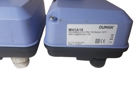 Ouman M41A15 valve actuator 3-leg controlled valve