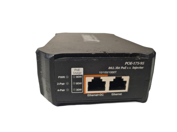 Planet Technology POE-175-95 Single-Port 10/100/1000Mbps 802.3bt PoE++ Injector