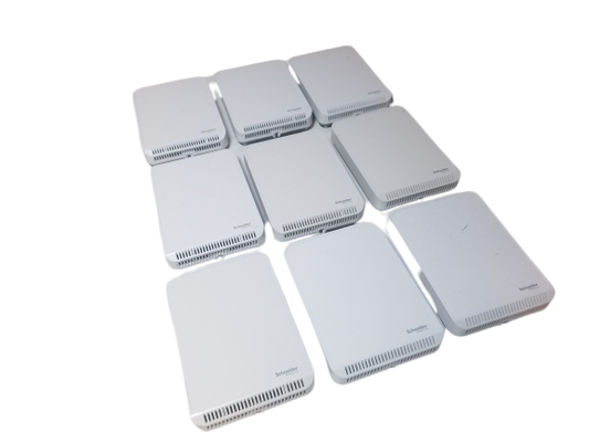 13x Schneider SLASXX2 and SlasXCV2 SpaceLogic SLA Series, humidity, room, temperature, analog outputs, matte white housing