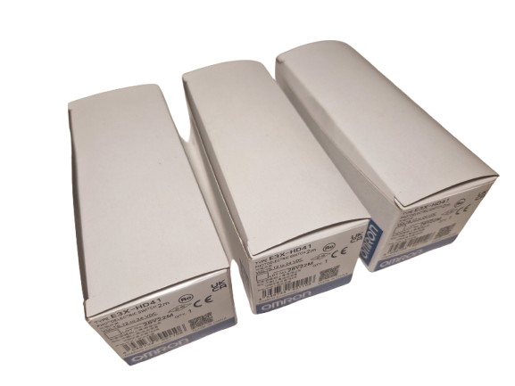 1x Omron E3X-HD41 2M Sensor optical fiber amplifier; PNP; IP50; Connection: lead 2m