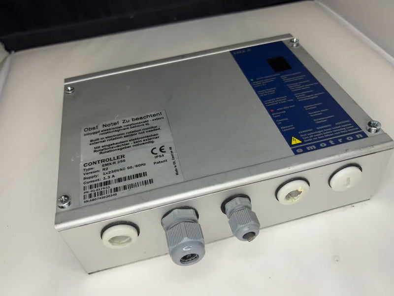 Emotion AB EMX-R 25S Soft Starter Controller V:R2 230VAC P/N 01-2174-11 Used
