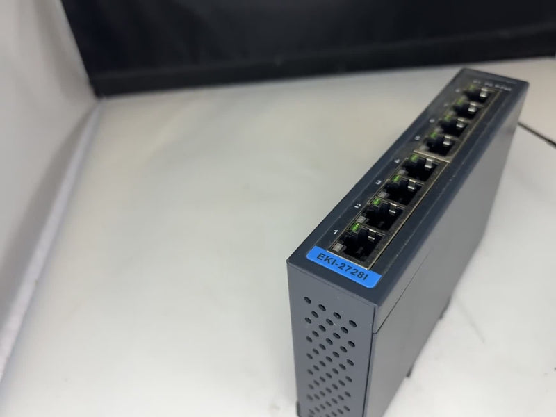 Advantech EKI-2728I-CE Industrial 8-Port Gigabit Ethernet Switch 12-48VDC Used