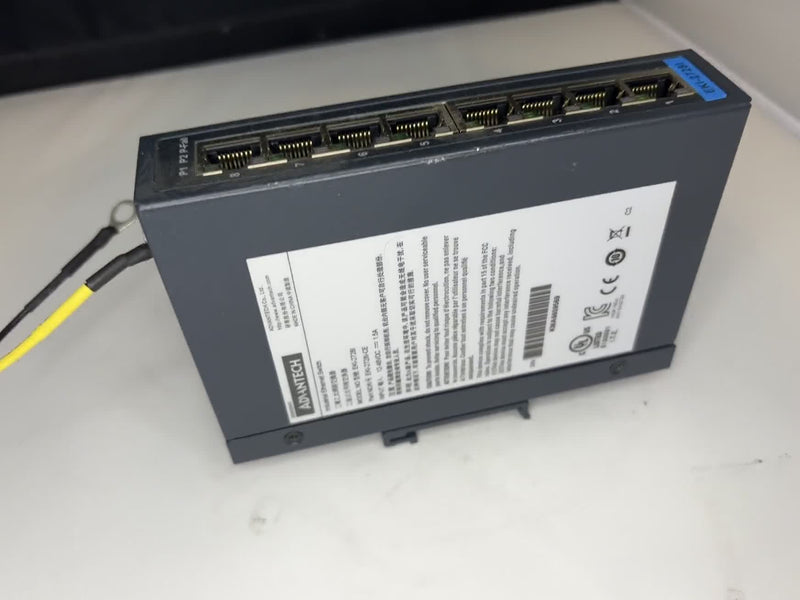 Advantech EKI-2728I-CE Industrial 8-Port Gigabit Ethernet Switch 12-48VDC Used