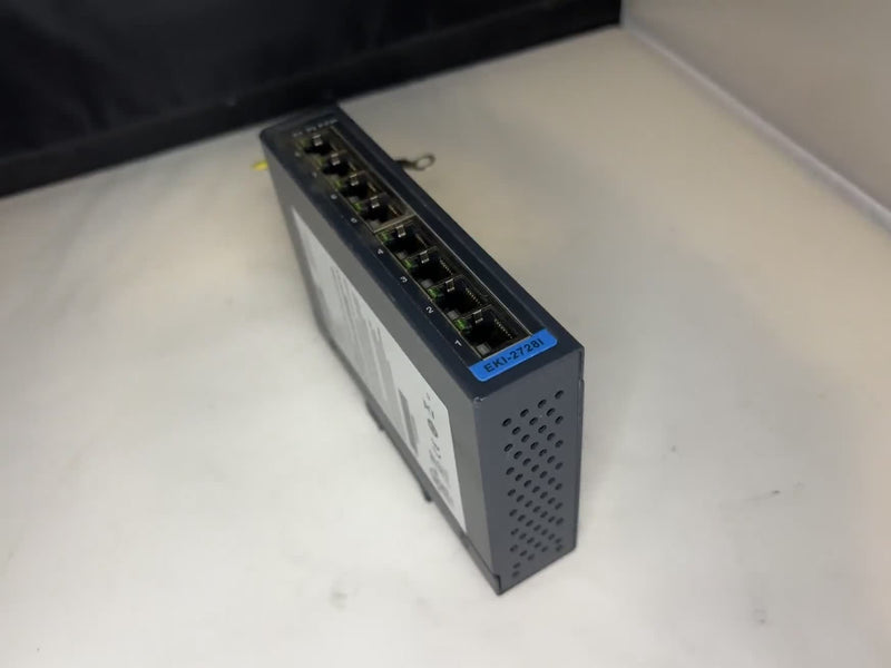 Advantech EKI-2728I-CE Industrial 8-Port Gigabit Ethernet Switch 12-48VDC Used