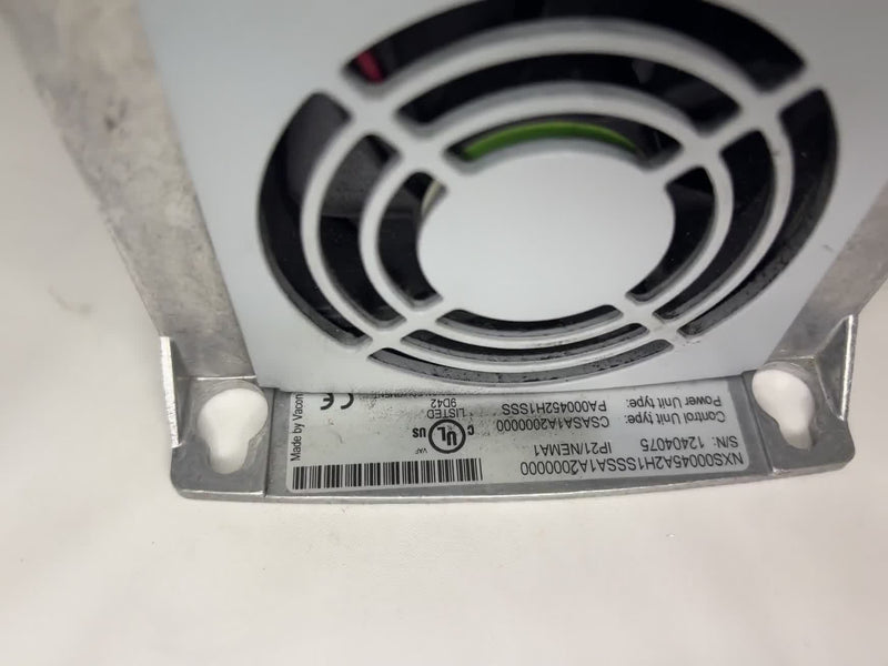Vacon NXS VFD NXS00045A2H1SSS 380-500V 4.3A S/N 12404075 IP21 Used — Unit 1