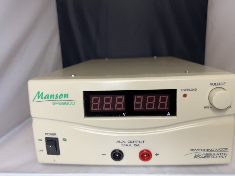 SPS-9600 Switching Mode DC Regulated Power Supply 1-15V 60A 230VAC Input