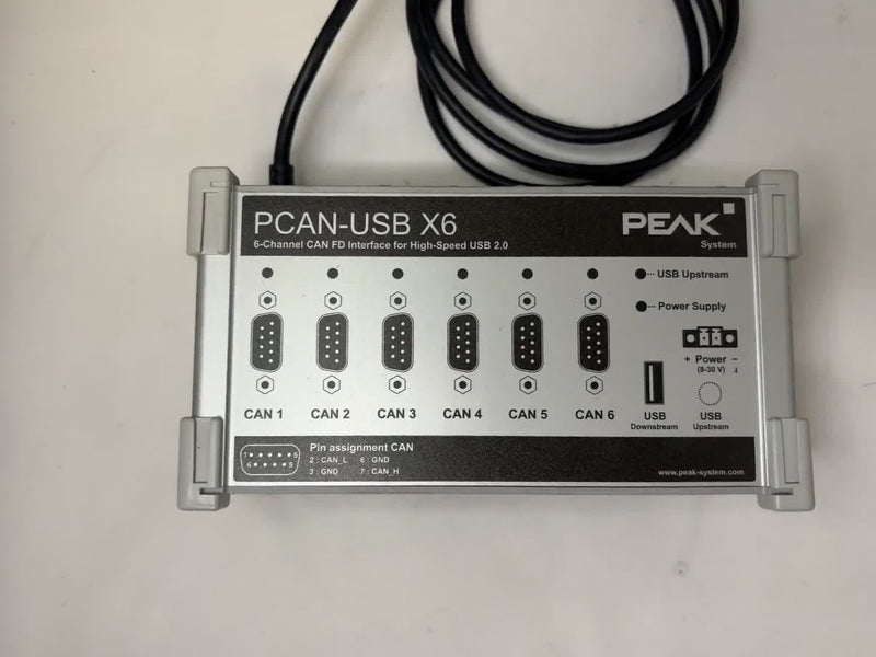 PEAK System PCAN-USB X6 6-Channel CAN FD Interface USB 2.0 High-Speed Used
