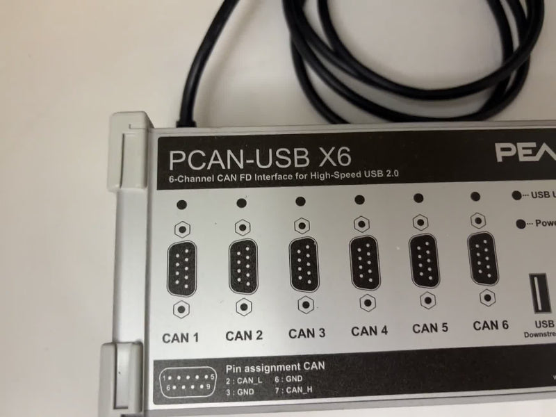PEAK System PCAN-USB X6 6-Channel CAN FD Interface USB 2.0 High-Speed Used