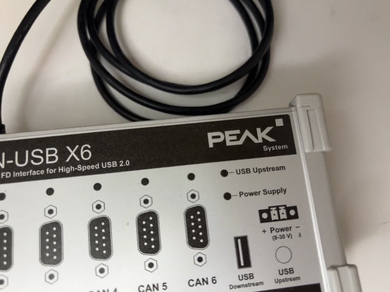 PEAK System PCAN-USB X6 6-Channel CAN FD Interface USB 2.0 High-Speed Used