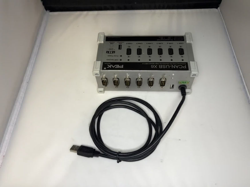 PEAK System PCAN-USB X6 6-Channel CAN FD Interface USB 2.0 High-Speed Used