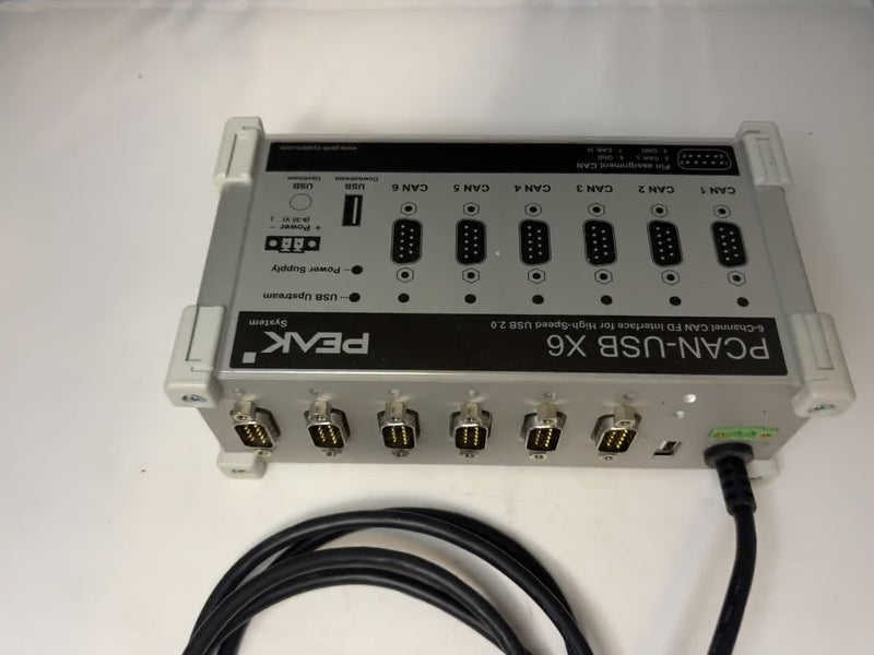 PEAK System PCAN-USB X6 6-Channel CAN FD Interface USB 2.0 High-Speed Used