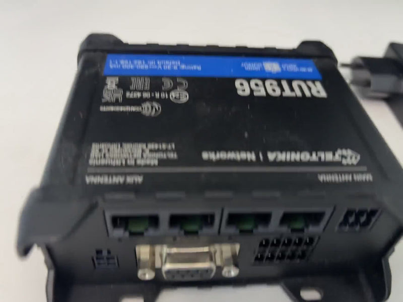 Teltonika RUT956 4G LTE Industrial Router with Power Adapter Used