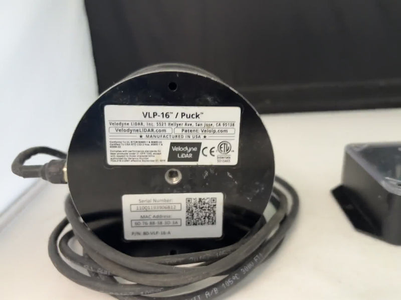 Velodyne VLP-16 Puck LiDAR Sensor 3D 360° 16-Ch | P/N 80-VLP-16-A | S/N 11001193906812