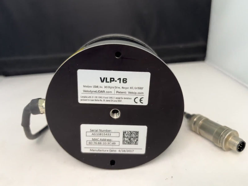 Velodyne VLP-16 LiDAR Sensor 3D 360° 16-Channel 100m | S/N AG10815433