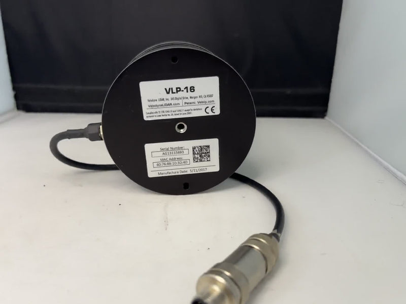Velodyne VLP-16 LiDAR Sensor 3D 360° 16-Channel 100m | S/N AG13115693