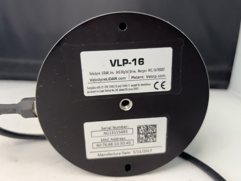 Velodyne VLP-16 LiDAR Sensor 3D 360° 16-Channel 100m | S/N AG13115693