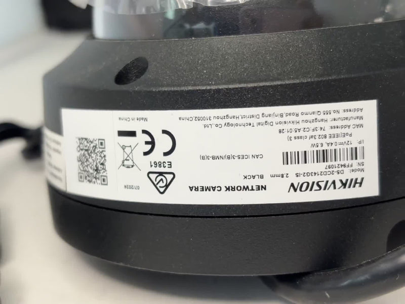 Hikvision DS-2CD2143G2-IS 4MP AcuSense PoE IP Dome Camera 2.8mm S/N FF9421097
