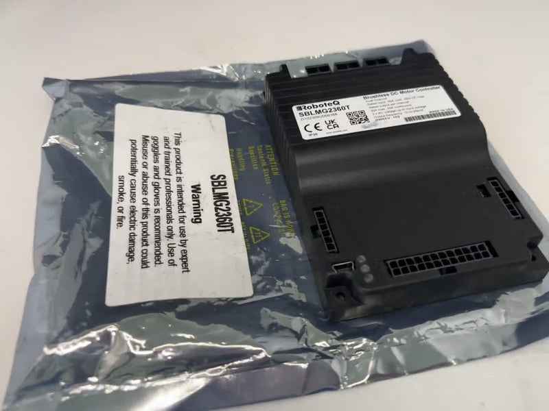 RoboteQ SBLMG2360T Dual-Ch Brushless DC Motor Controller 60V 30A HWREV102