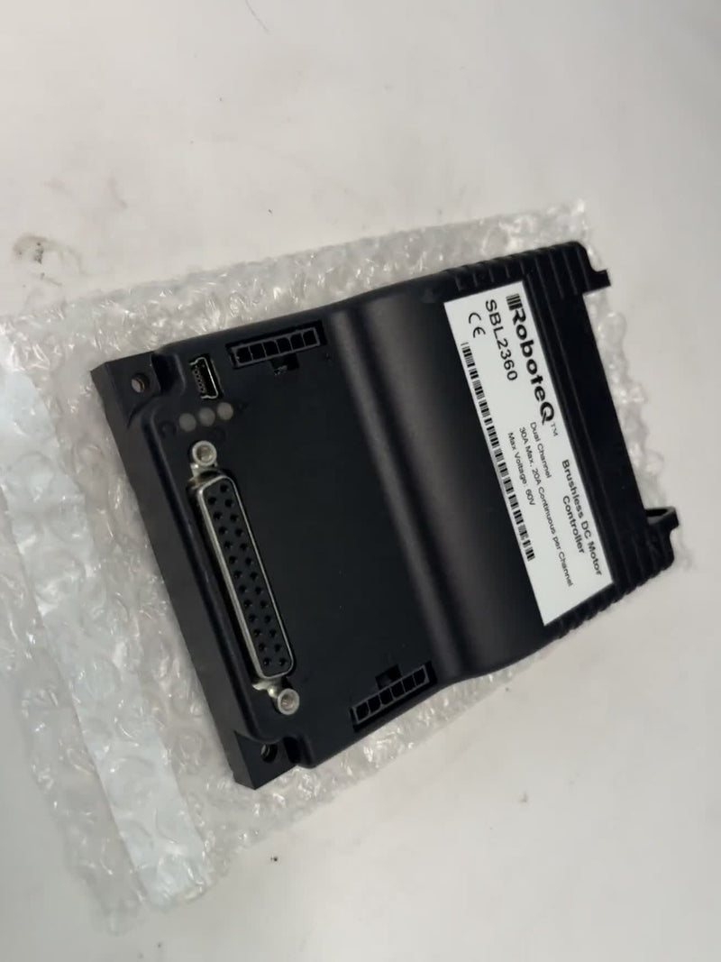 RoboteQ SBL2360 Dual-Ch Brushless DC Motor Controller 60V 30A Used