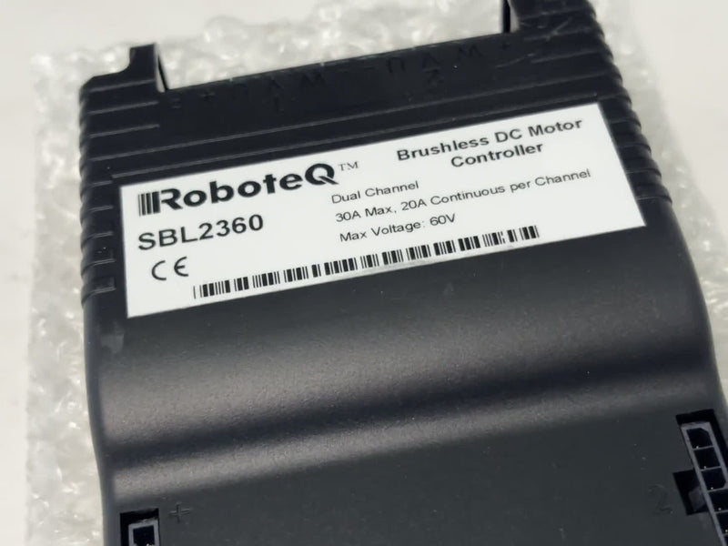 RoboteQ SBL2360 Dual-Ch Brushless DC Motor Controller 60V 30A Used