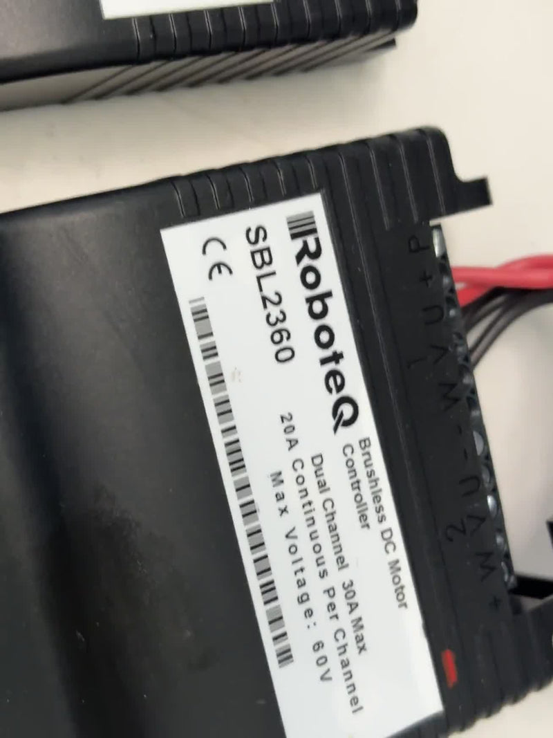 RoboteQ SBL2360 Dual-Ch Brushless DC Motor Controller 60V 30A Used